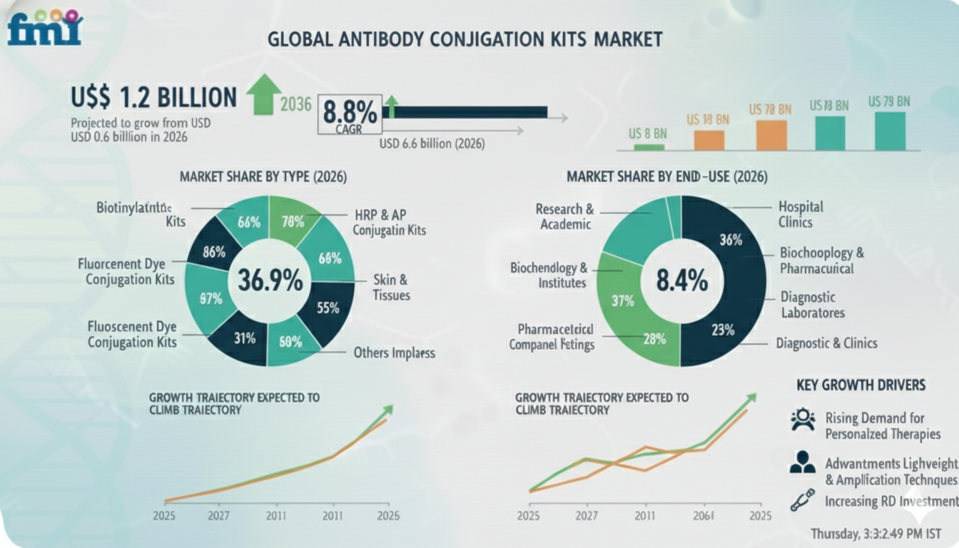 Antibody Conjugation Kits Market Valuation, ROI Potential & Long-Term Growth Prospects 2026–2036